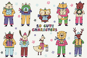Winter elements, Forest Animals, an Object Graphic by Sasha Mitkalova (Thumbnail 2 of 7)