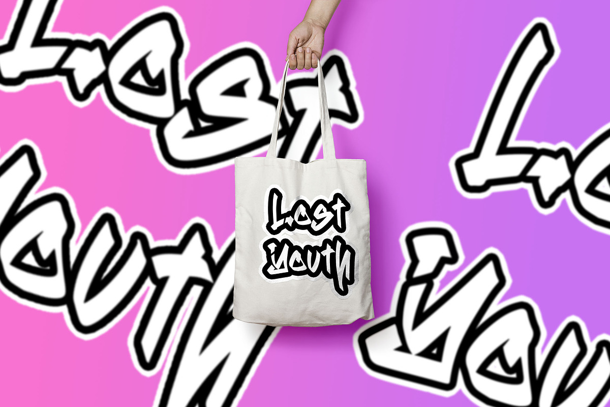 Rattenca - Graffiti Font, a Script Font by NTC Graphic (Photo 5 of 9)