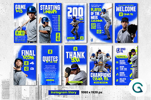 Baseball Social Media Pack Template