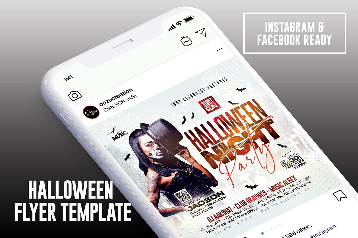 Halloween Flyer Template, a Templates & Theme by MithilaCreation (Photo 5 of 6)