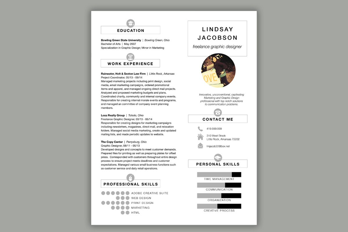 Designer Resume Template | 2 Piece, a Resume Template by Scribbled Napkin Design (Photo 2 of 3)