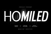 Homiled, a Sans Serif Font by josstype (Thumbnail 1 of 16)