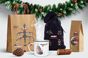 Christmas Bundle Cute Illustrations, a Seasonal Illustration by sceptical cactus (Thumbnail 35 of 62)