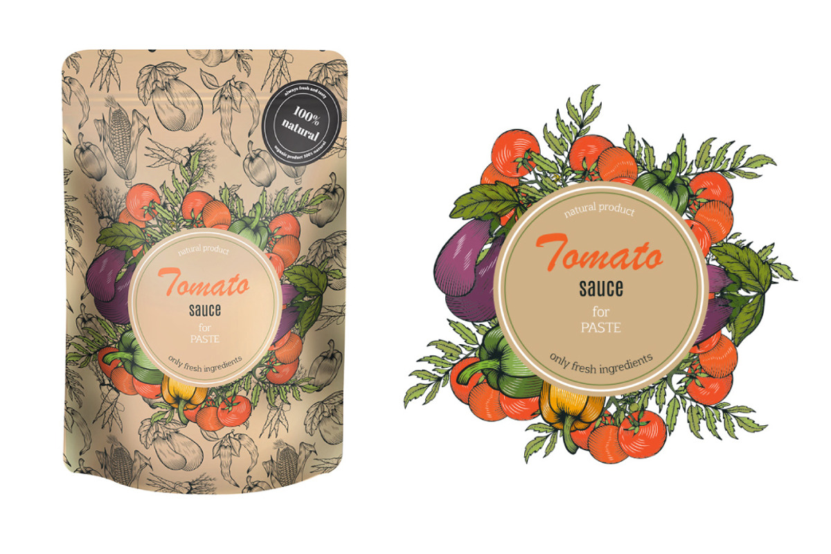 Vector vegetables, a Food Illustration by TashaDraw (Photo 2 of 13)