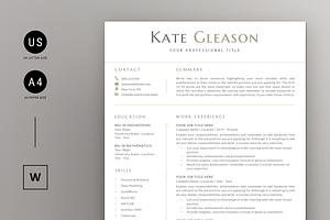 Engineer Resume & Cover Letter -Word