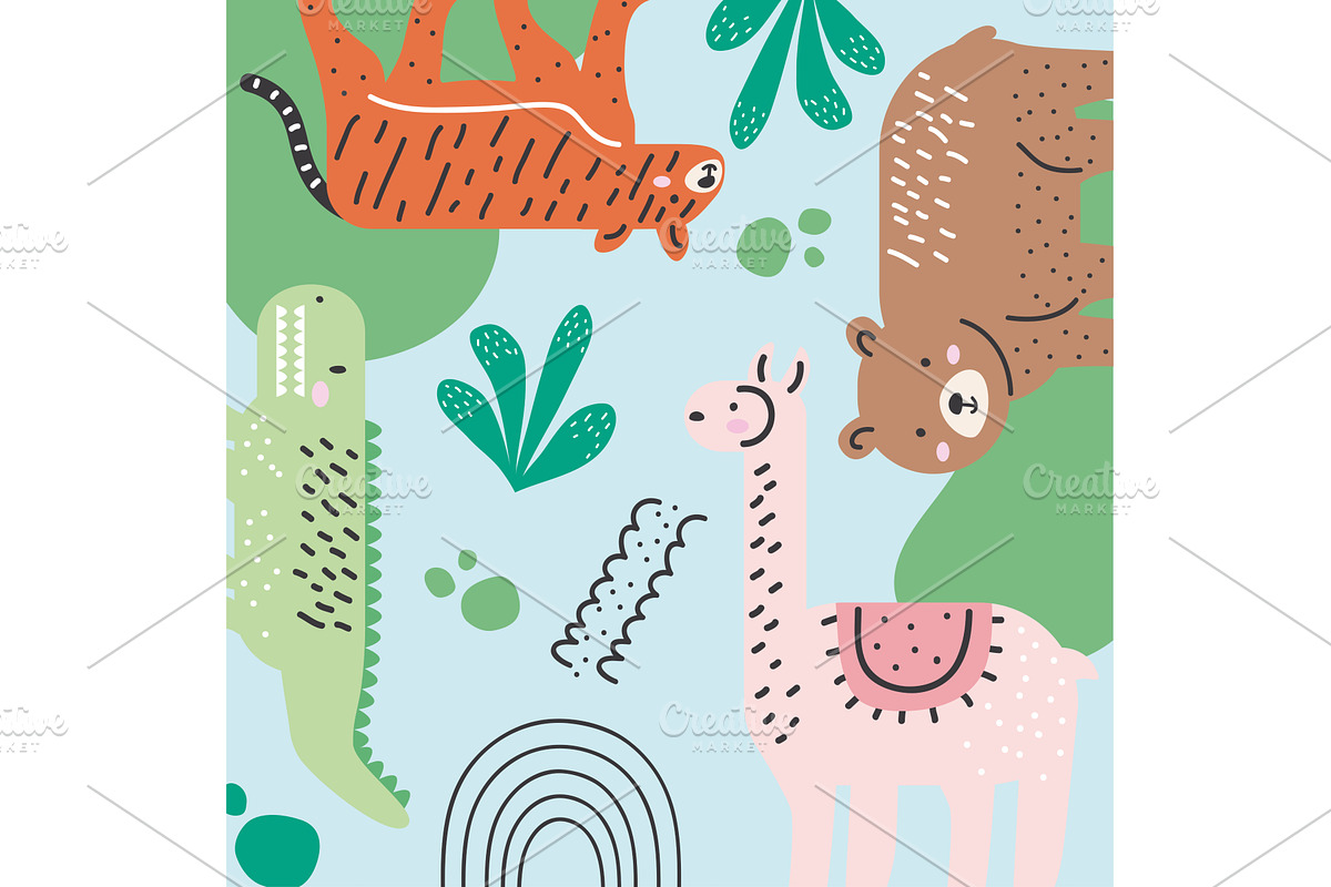 animals doodle design, an Animal Illustration by studiogstock