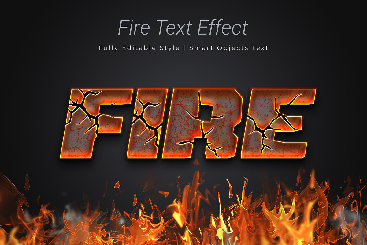 Fire Psd Text Layer Style Effect, a Layer Style Add-On by zahidhossainalif (Photo 1 of 2)