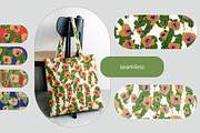 Soft Botanical Seamless Pattern Set, a Pattern Graphic by FER by Ekaterina Kazakova (Thumbnail 5 of 6)
