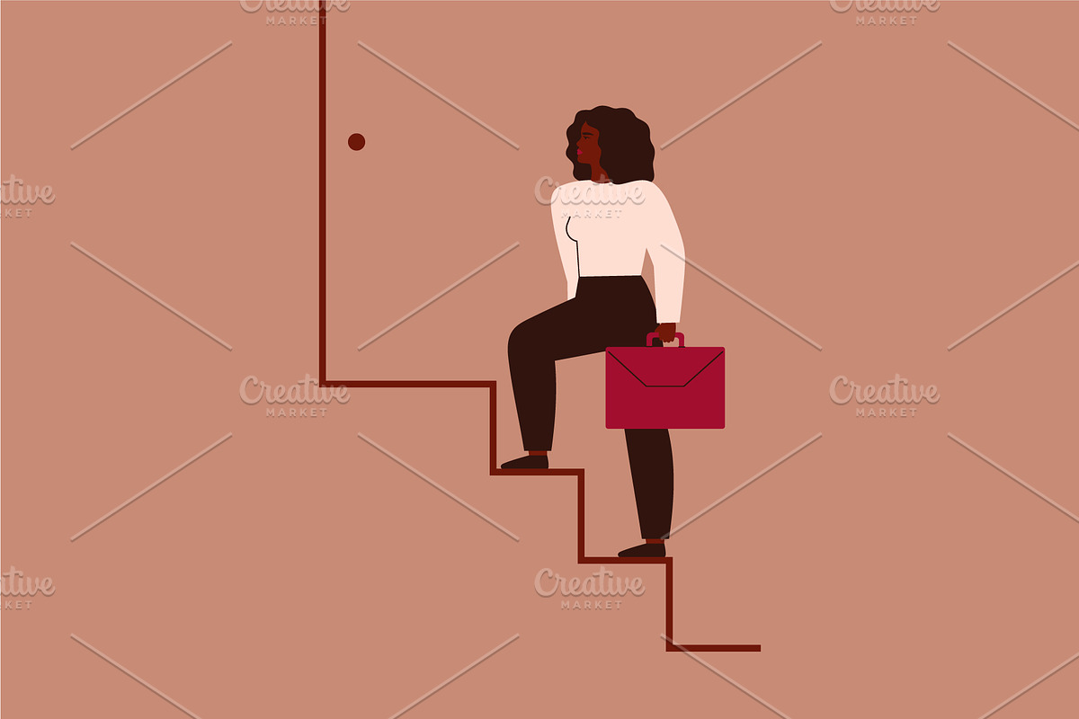 Career Ladder Assistance, a Person Illustration by Mary Long (Photo 2 of 4)