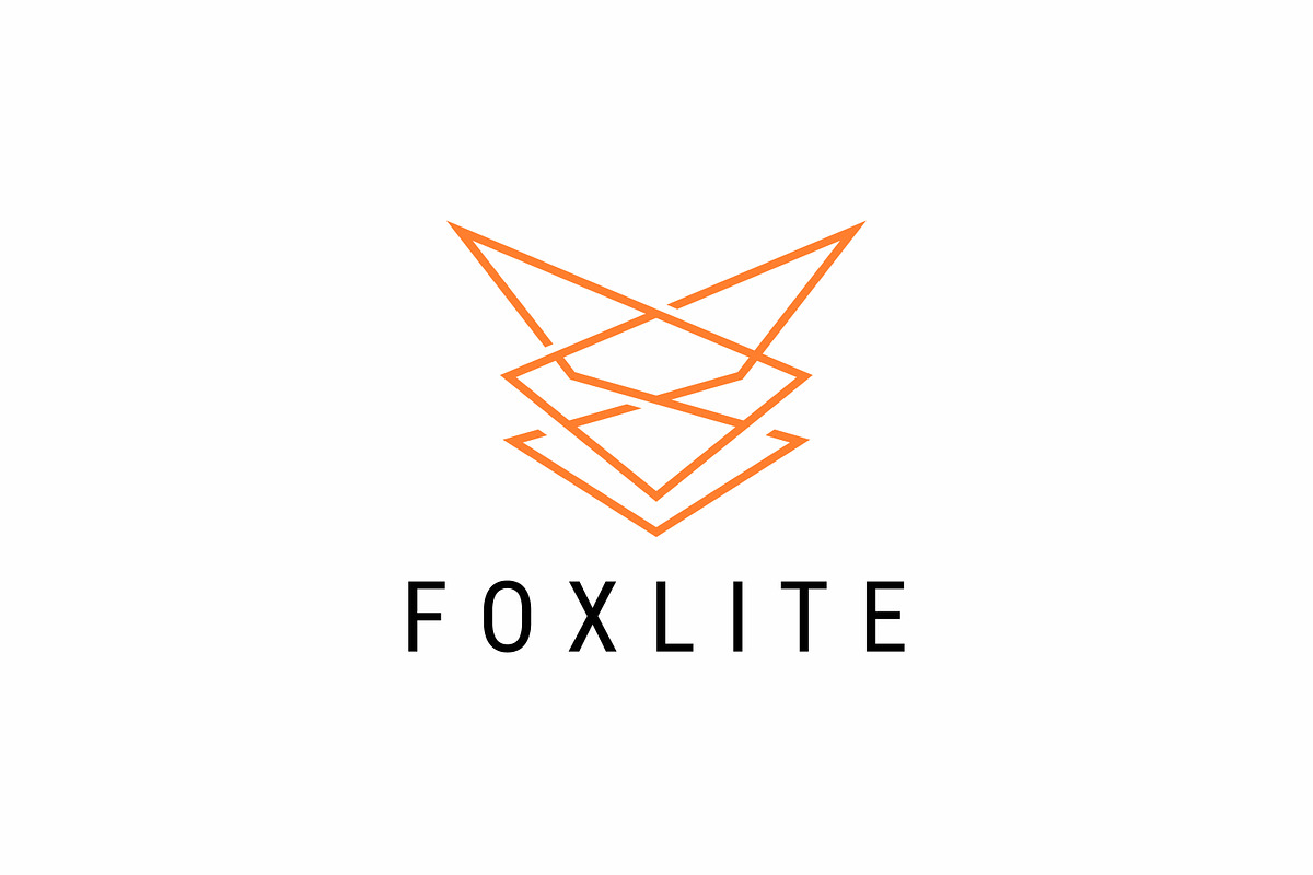Fox Head Abstract Geometric Logo, a Branding & Logo Template by Signatoro