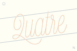 Quatre, a Script Font by Blank Is The New Black