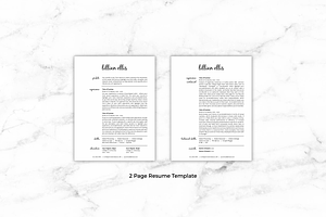 Resume Template/CV - Lillian