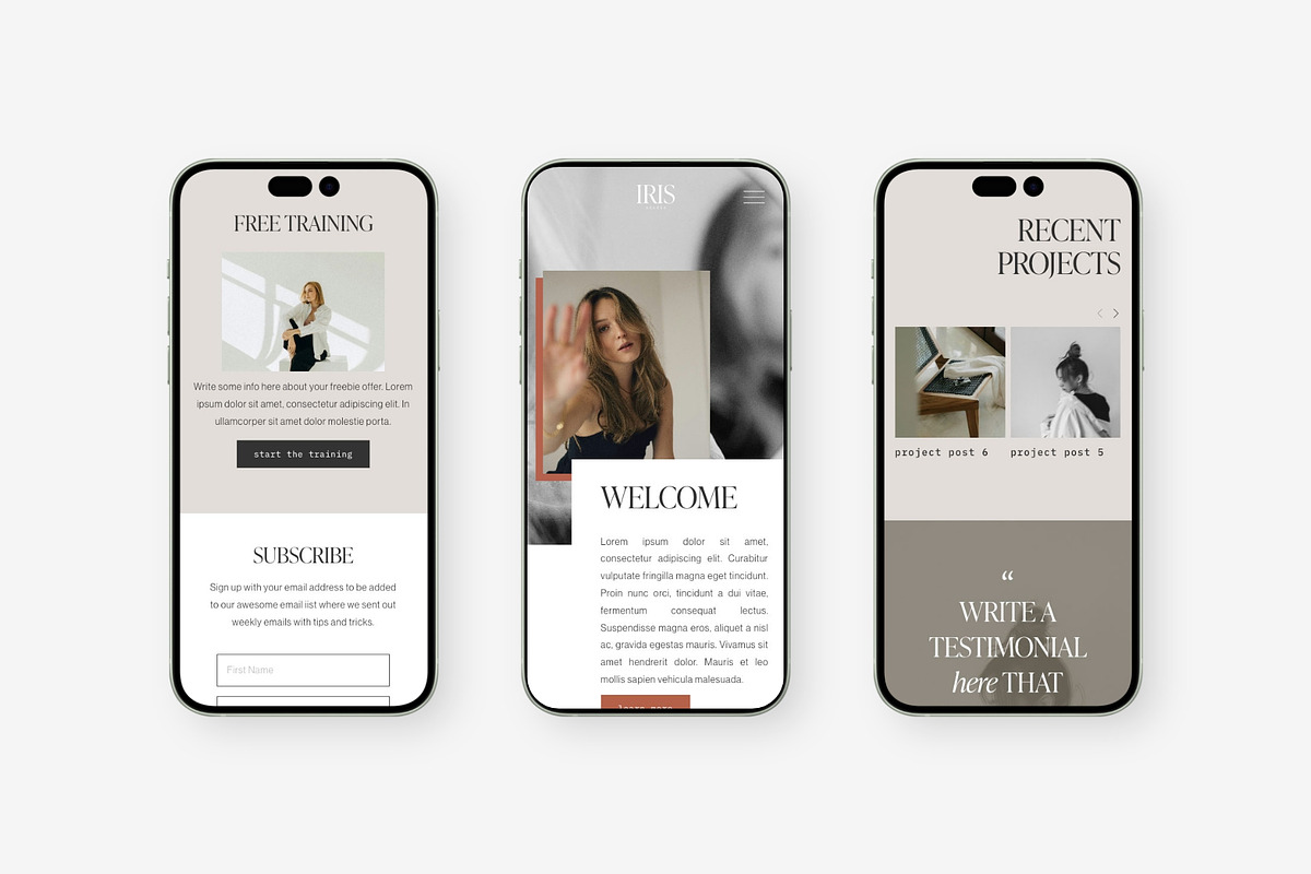 Squarespace 7.1 Template: Iris, a Squarespace Template by Big Cat Creative (Photo 4 of 4)