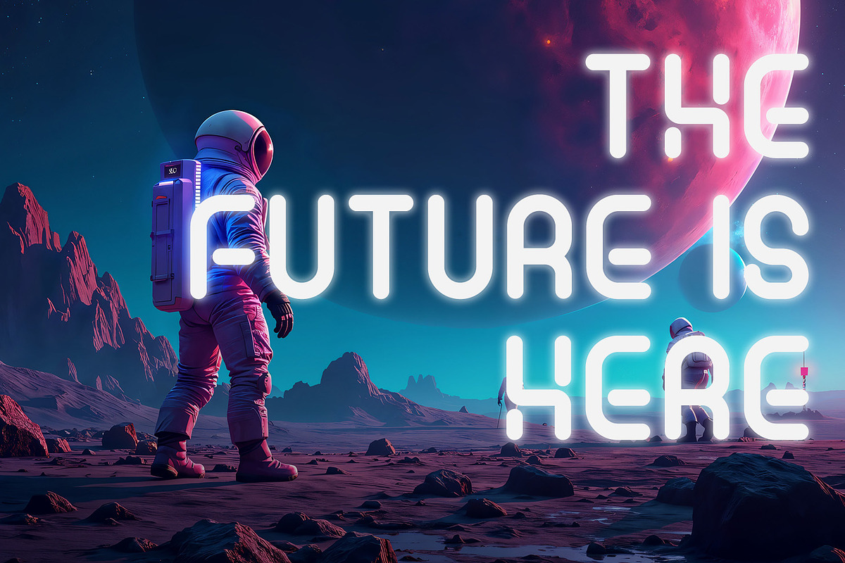 Epic Techno - Futuristic Font, a Sans Serif Font by BlancaLab Studio (Photo 6 of 7)