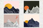Mountains - Abstract Landscapes, a Graphic by Norse Studio (Thumbnail 2 of 4)