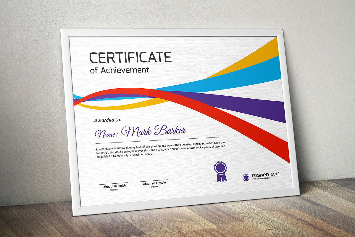 Certificate Word | PSD | AI, a Stationery Template by Curve Design (Photo 1 of 6)