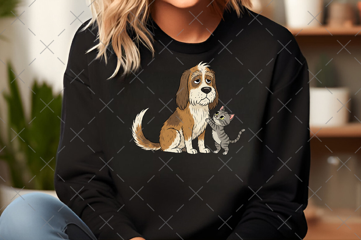 Quirky Dogs with Kittens PNG, an Illustration by Craft Nest (Photo 6 of 6)