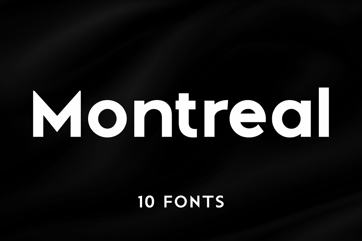 Montreal – Geometric Font Family, a Sans Serif Font by Umitype (Photo 1 of 7)