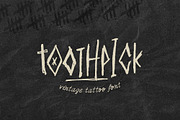 TOOTHPICK Font, a Font by Cameron Humphries (Thumbnail 1 of 7)
