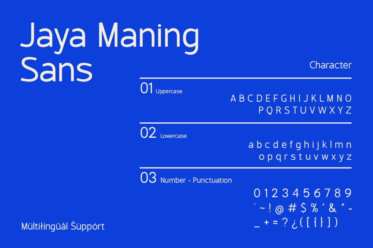 Jaya Maning Sans, a Sans Serif Font by Nian Keun Studio (Photo 3 of 11)