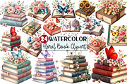 Watercolor Floral Book With Clipart, an Illustration by Rose Art (Thumbnail 1 of 4)