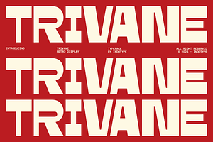 Trivane - Bold Retro Display, a Font by Indotype Foundry