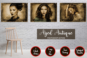 Aged Antique Photoshop Action