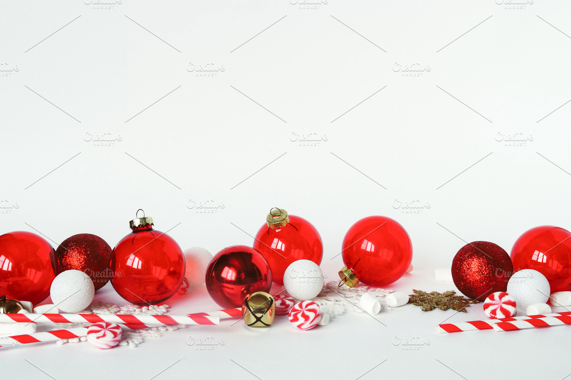 Christmas red decorations, a Holiday Photo by Ira Paisley
