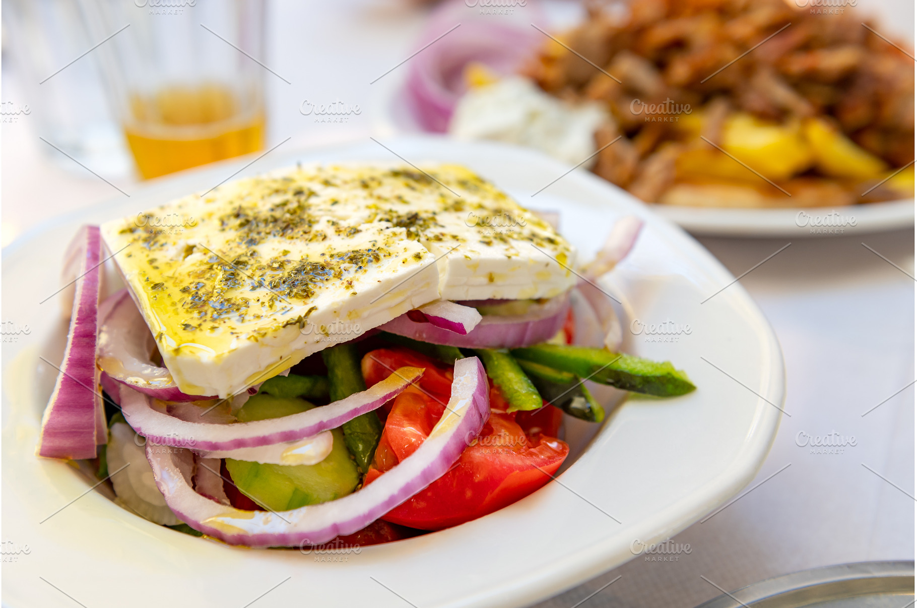 Traditional Greek Salad, Greece, a Food & Drink Photo by MAnuta