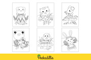 Animal Musicians Coloring Kids Set, an Animal Illustration by Peekadillie Art (Thumbnail 2 of 3)
