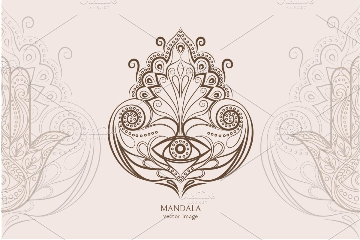 Mandala. Vector illustration., a Decorative Illustration by Anastasiia_Dzhioeva