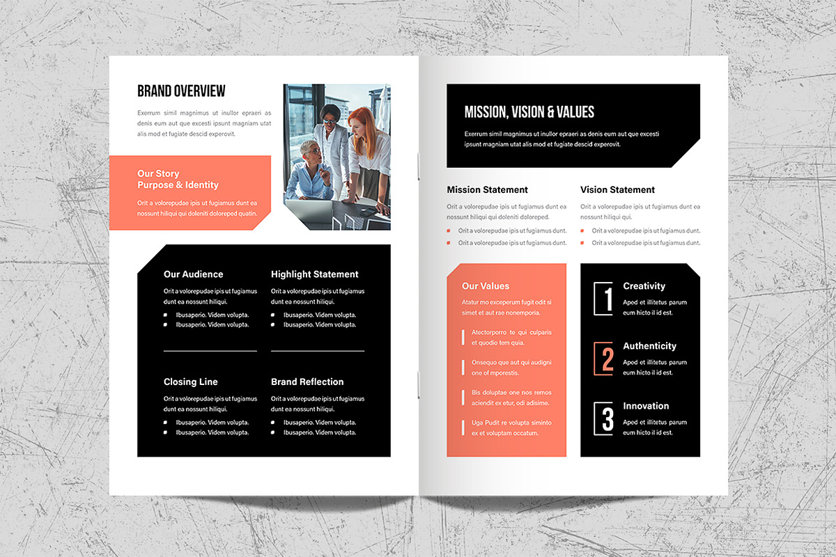 Brand Guidelines Template Design, a Brochure Template by White Graphic (Photo 3 of 11)