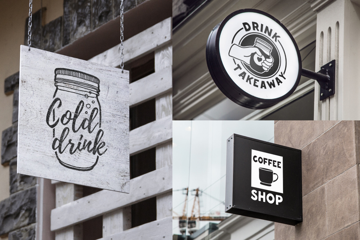 Set of Cafe badges, labels & logos, a Branding & Logo Template by Uniyok (Photo 3 of 3)