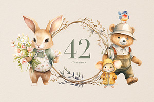 125 Spring Easter PNG Illustrations