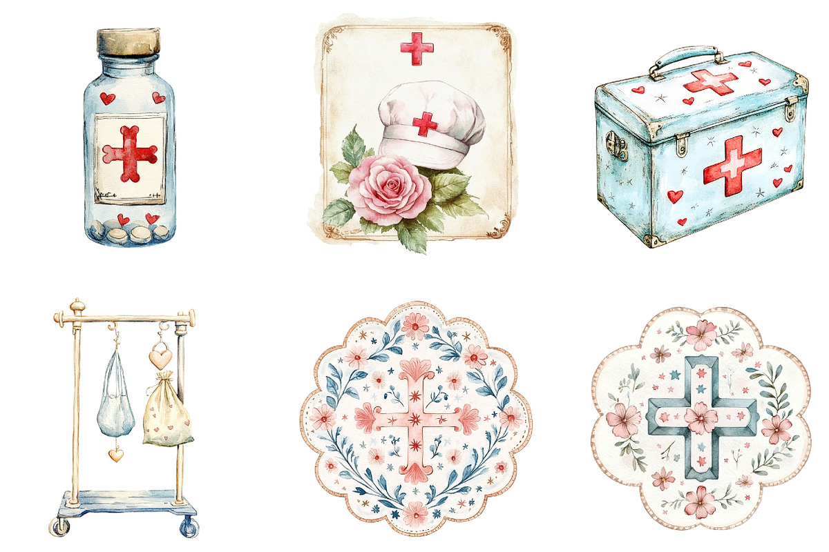 Nurse Life Postage Stamp PNG, a Seasonal Illustration by Designking (Photo 5 of 5)