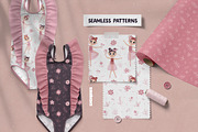 Cute Ballerina Clipart, Patterns, a Person Illustration by Ejevyaka (Thumbnail 4 of 11)