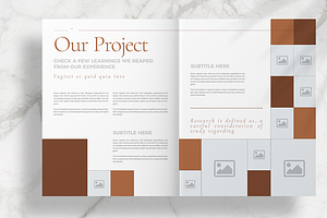 Brown Stylish Brochure