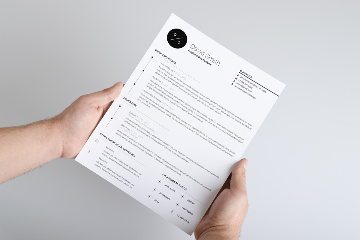 Resume / CV - Essence, a Resume Template by 3Angle (Photo 4 of 5)