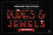 Rubies & Jewels #2 - 15 Text Styles, a Layer Style Add-On by Jonas Stensgaard (Thumbnail 11 of 18)