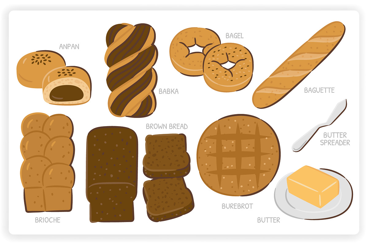69 Bread Elements, an Object Graphic by monkik (Photo 2 of 14)