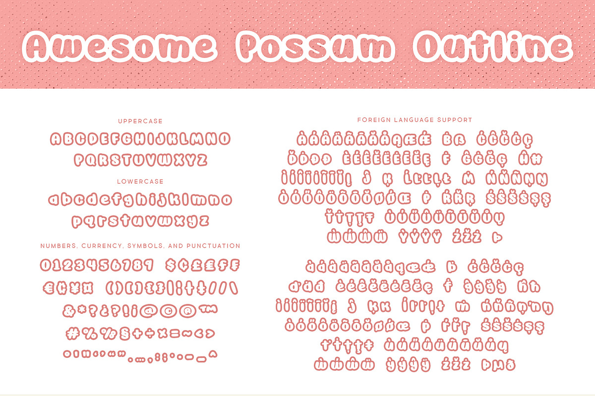 Awesome Possum Font Family, a Font by Brittney Murphy Design (Photo 4 of 4)