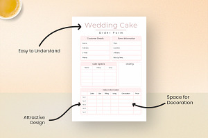 Wedding Cake Order Form Printable