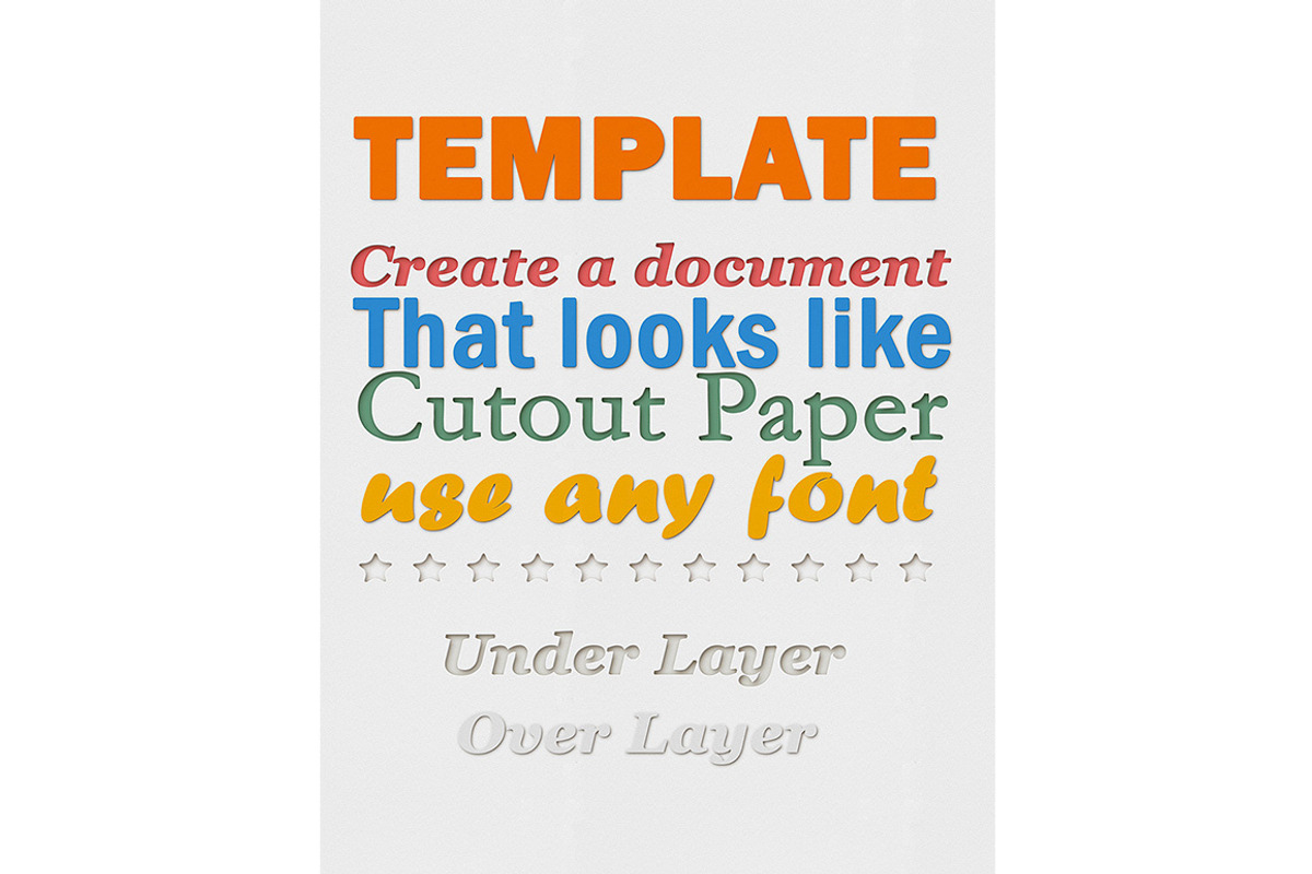 Paper Cutout Template, a Templates & Theme by Fiat Lux (Photo 4 of 5)