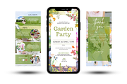 Garden Party Birthday Invitation, an Invitation Template by Earth5168 (Thumbnail 1 of 10)