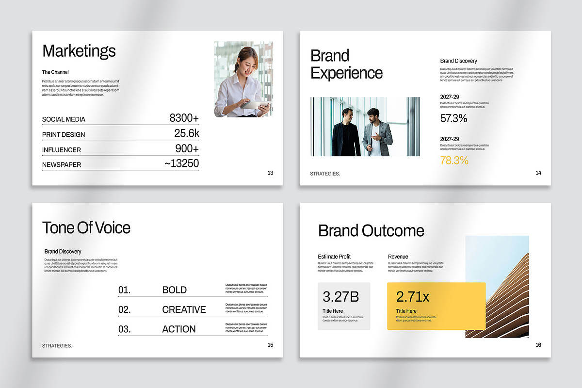 Brand Strategy Presentation Template, a Presentation Template by Oriofix (Photo 10 of 11)