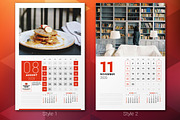 Wall Calendar 2020 + calendar poster, a Stationery Template by AntartStock (Thumbnail 3 of 5)