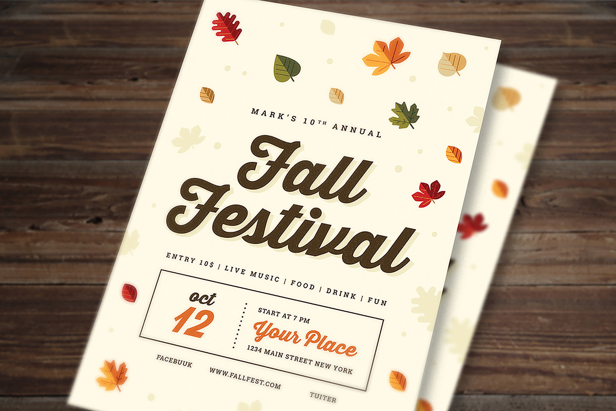 Fall Festival Flyer, a Flyer Template by VectorVactory (Photo 2 of 3)
