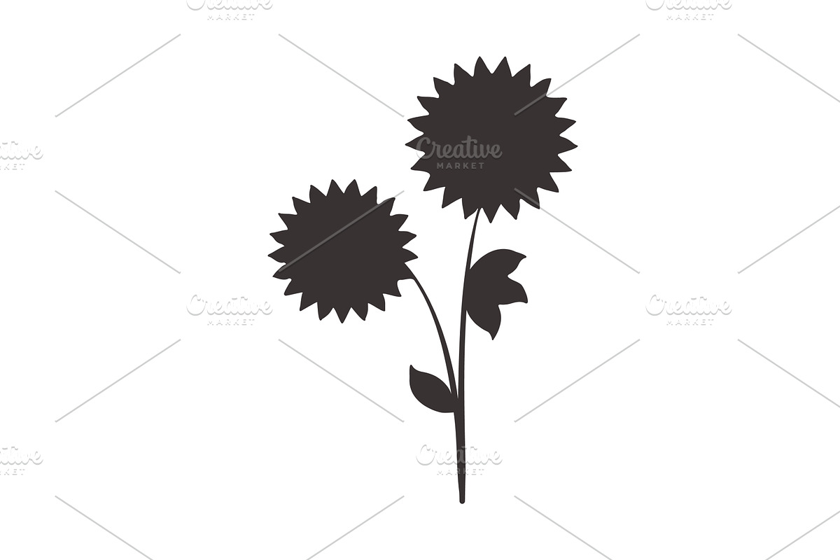 Black silhouette design of two, an Object Illustration by okskukuruza