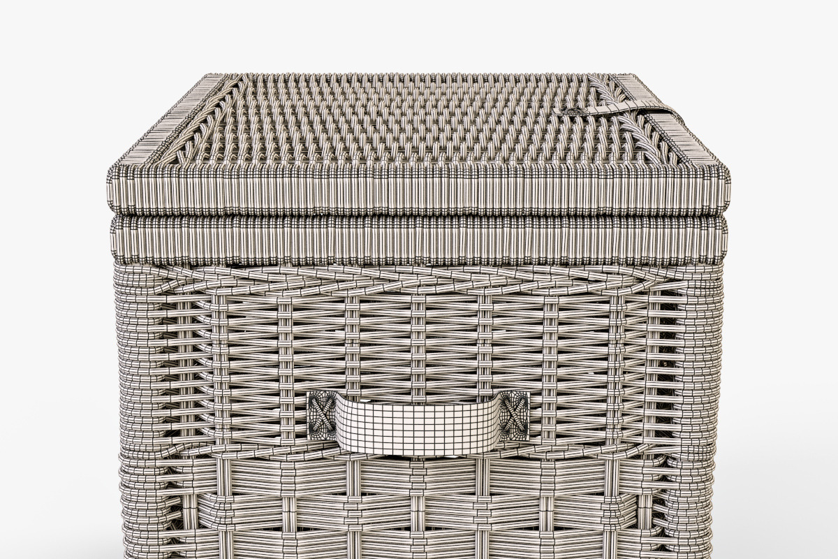 Wicker Storage Trunk 05 Toasted Oat, an Object 3D Model by Markelos (Photo 10 of 10)