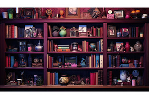 decor maroon wood ai generated, an Abstract Photo by pikepicture